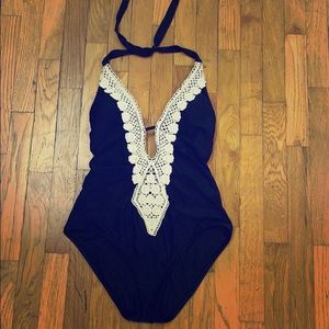 Mossimo Black and Ivory Swimsuit One Piece